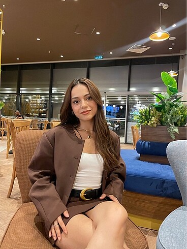 Zara Bomber blazer - etek takım - Görsel 4