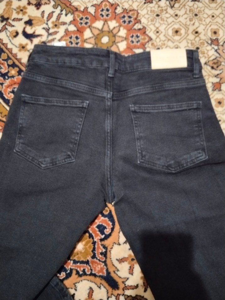 siyah Kadın Denim Pantolon - Görsel 2