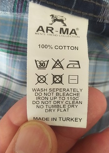 l Beden Pamuklu Ekose Gri Erkek Gömlek