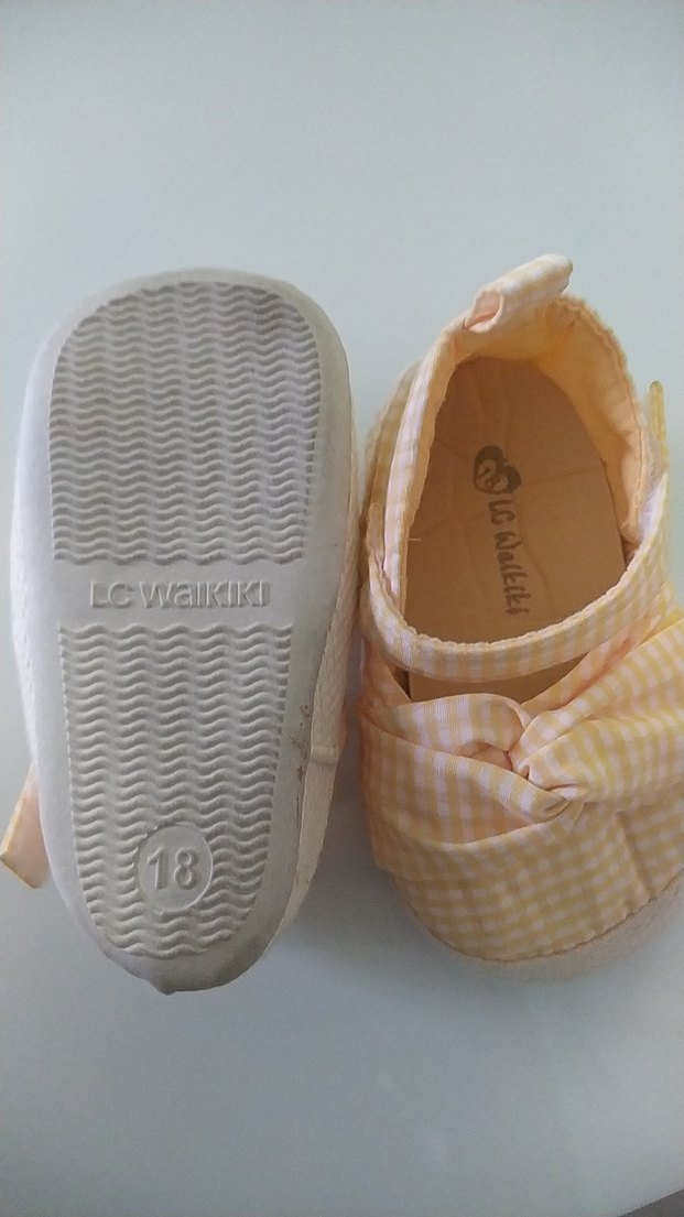 Kız Bebek Sarı Fırfırlı İlk Adım Ayakkabısı - Görsel 5