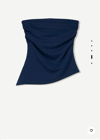 Bershka Kadın Lacivert Straplez bandeau top