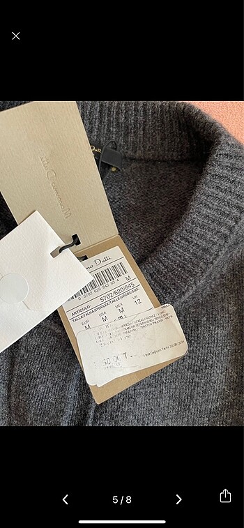 m Beden gri Renk Massimo Dutti Hırka