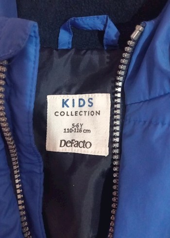 Mavi Kapüşonlu Fermuarlı Erkek Çocuk Mont - Görsel 6