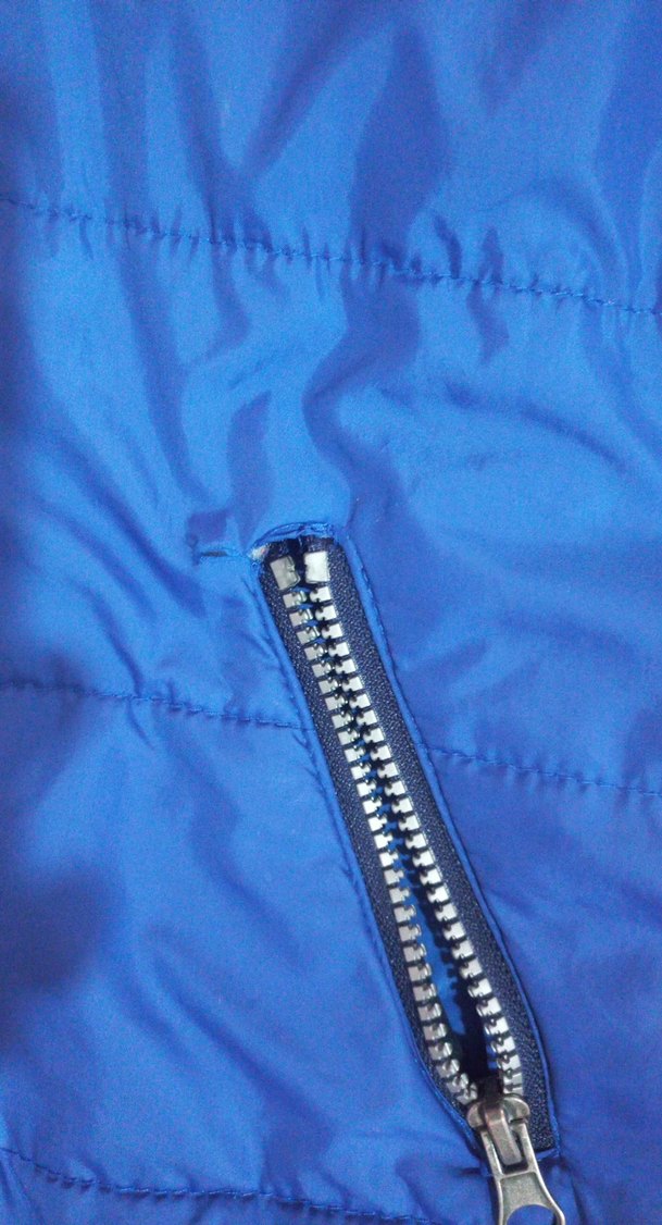 Mavi Kapüşonlu Fermuarlı Erkek Çocuk Mont - Görsel 4