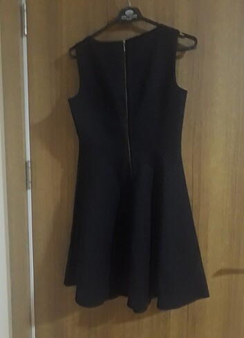 Siyah sıfır kol elbise - Görsel 7