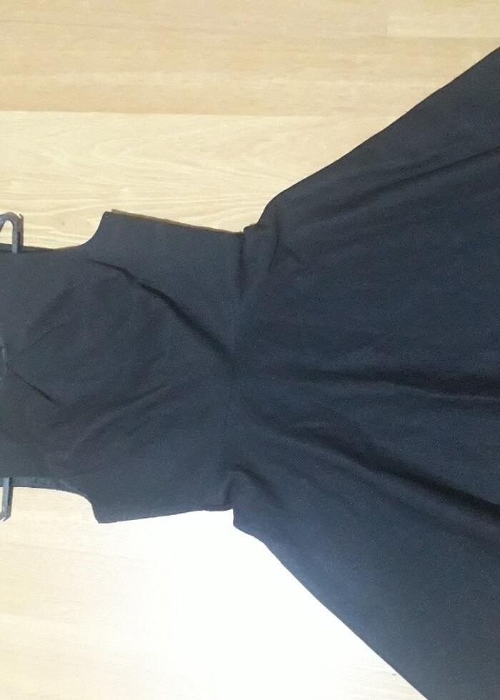 Siyah sıfır kol elbise - Görsel 5