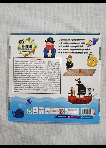  Beden Renk +6 YAŞ AKDENİZ KORSANLARI ZEKA VE STRATEJİ OYUNU