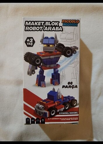 Diğer LEGO 2 IN 1 ROBOT VE ARABA 66 PARÇA