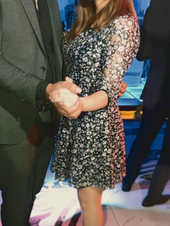 Dantel Detaylı Siyah Elbise 38 beden - Görsel 3