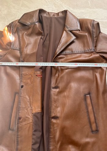 Erkek gerçek deri özel dikim ceket - Görsel 5