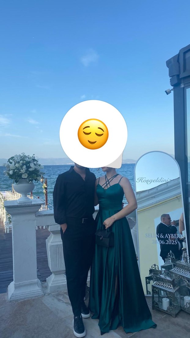 İpek Saten Abiye Elbise - Görsel 2