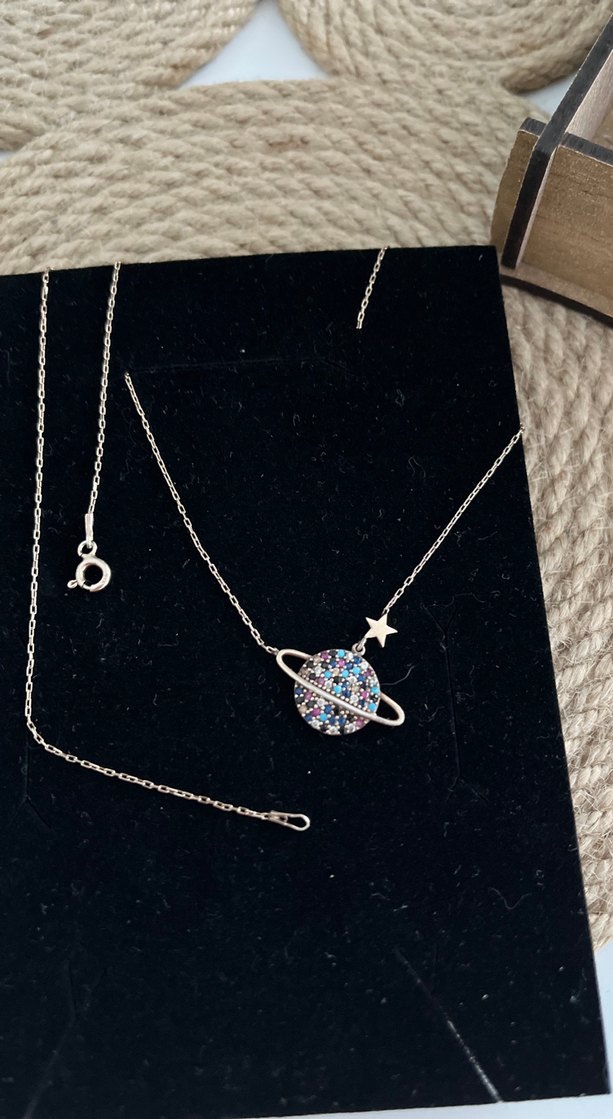 925 ayar Gümüş kolye - Görsel 2