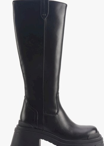 İnci Beks Siyah Kadın Topuklu Çizme - Görsel 2