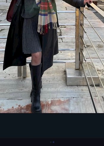 İnci Beks Siyah Kadın Topuklu Çizme - Görsel 3