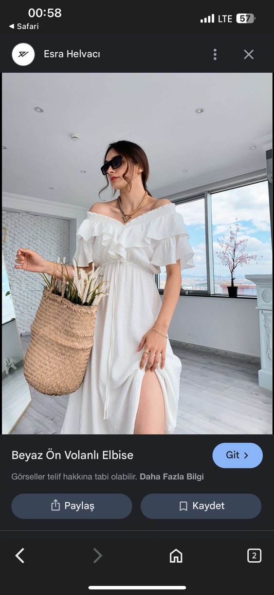 Beyaz elbise - Görsel 2