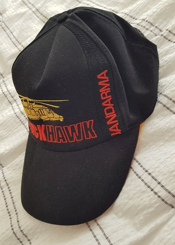 Siyah Jandarma Blackhawk Nakışlı Erkek Şapka - Görsel 2