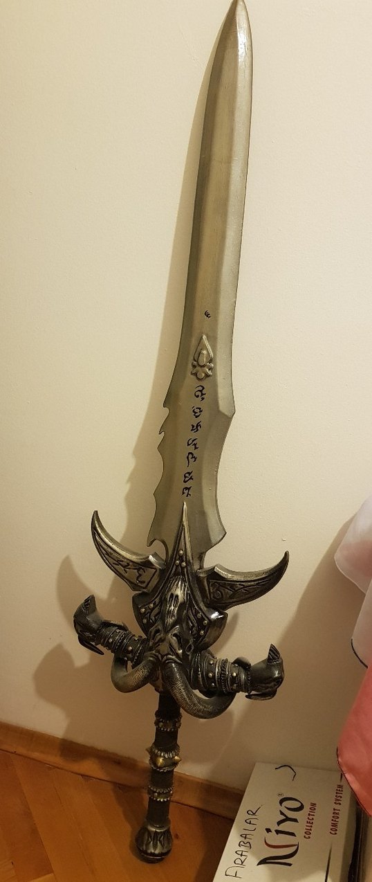 Warcraft Frostmourne Fantastik Kılıç Larp ve Cosplay için - Görsel 2