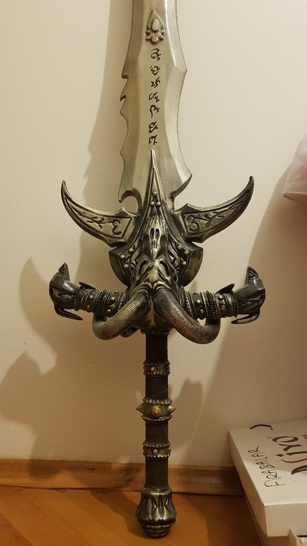 Warcraft Frostmourne Fantastik Kılıç Larp ve Cosplay için - Görsel 3