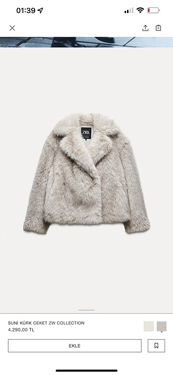 Zara viral suni kürk