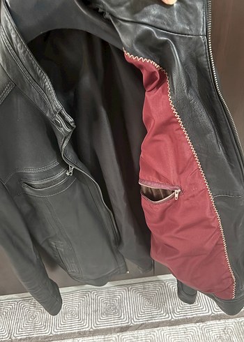 m Beden siyah Renk Siyah Deri Biker Ceket