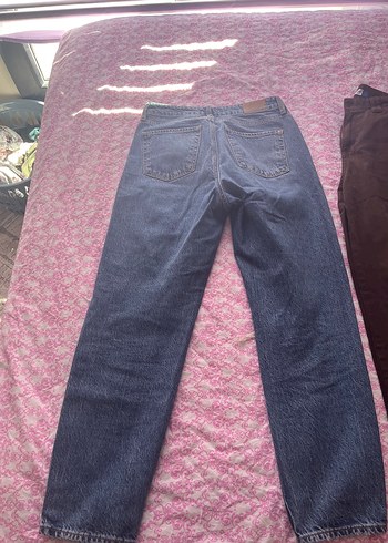 Mavi Jeans Kadın Mavi Bol Kesim Yırtık Kot Pantolon Mom jean