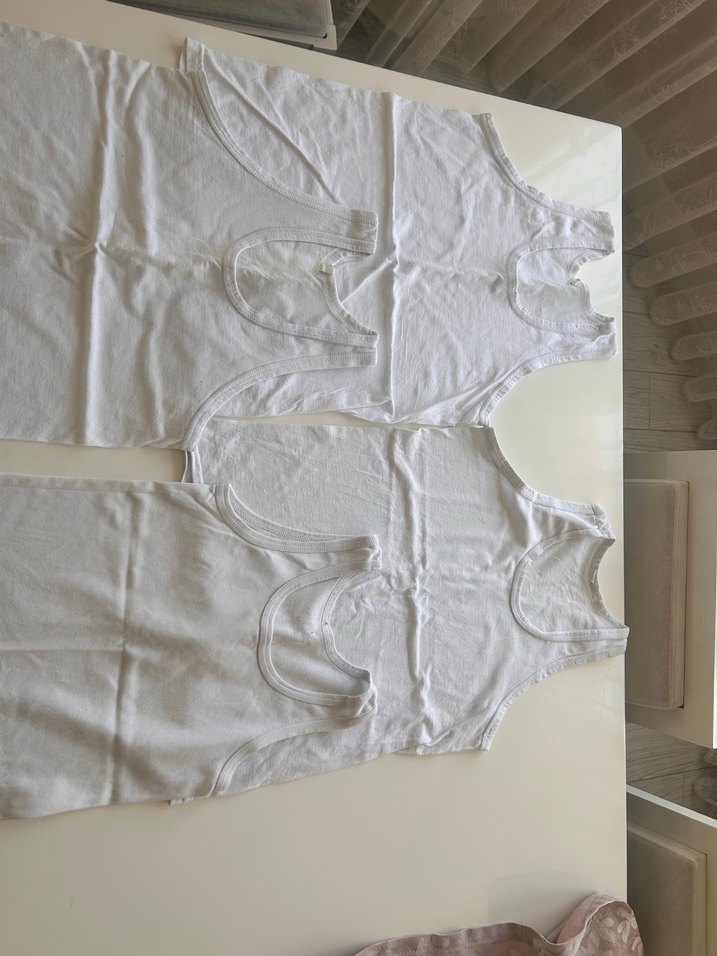 Beyaz Çocuk Atletleri 4'lü Paket - Görsel 2