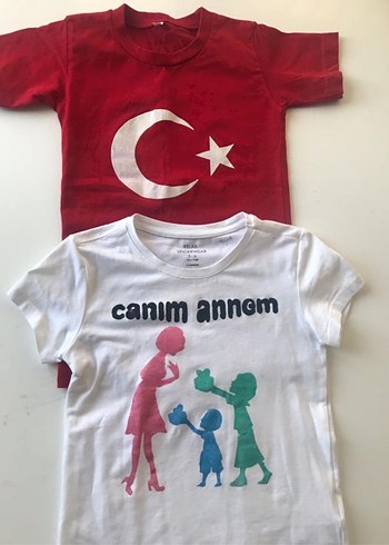 Çocuk Baskılı Atlet, Renkli, Kırmızı & Beyaz