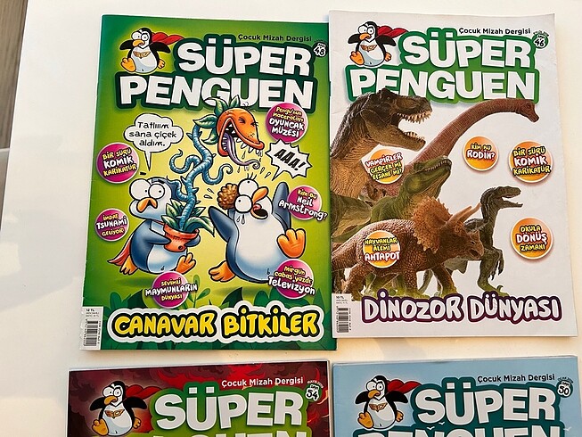  Beden Penguen 4 adet çoçuk mizah dergisi