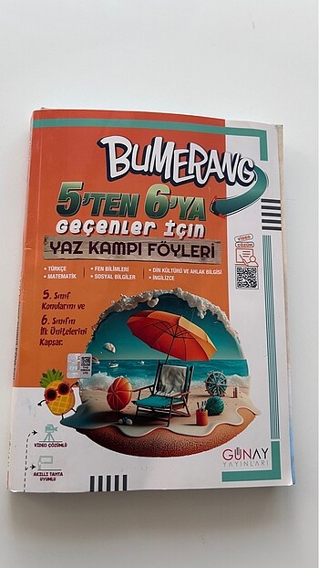 Günay yayınlar, 5?den6?ya geçenler için tüm dersler yaz soru ban