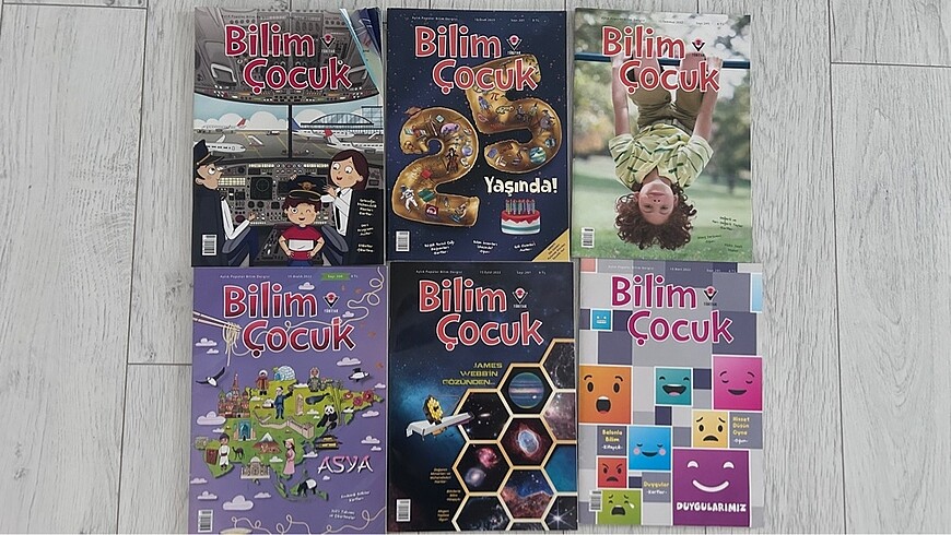 6 adet Bilim Çoçuk dergisi