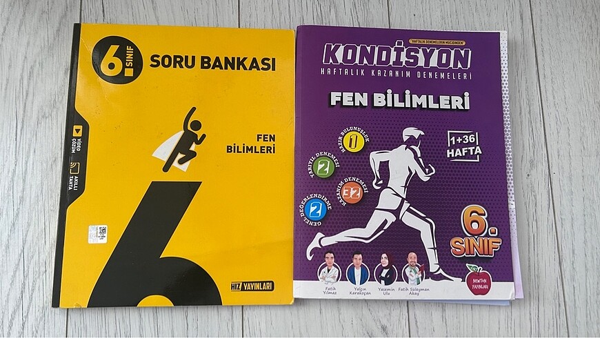 Hız ve kondisyon yayınları 6. Sınıf fen soru bankaları