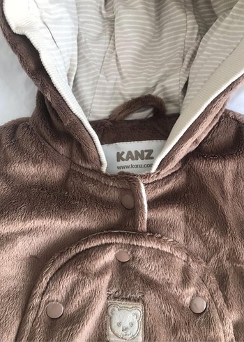 Kanz Kahverengi Kürklü Bebek Tulumu - Görsel 2