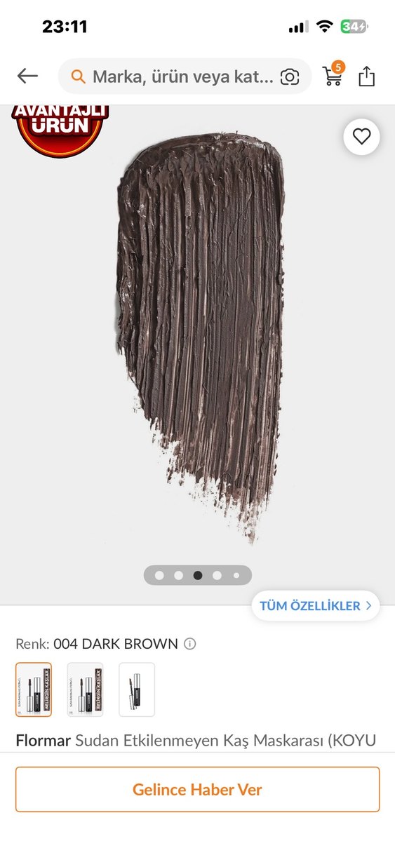 Flormar kahve Kaş maskarası - Görsel 4