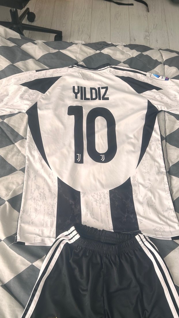 Juventus Erkek Spor Forması Beyaz Siyah - Görsel 2