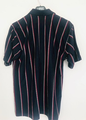 Çizgili Polo Yaka Erkek Tişört - Görsel 2