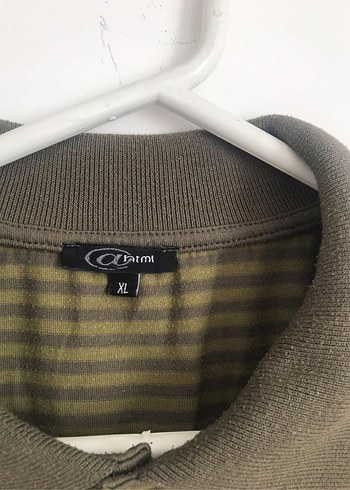 Haki Düğmeli Erkek Polo Tişört - Görsel 2