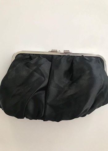 Gri Baskılı Pilili Kadın Clutch Çanta ( çift taraflı kullanılır) - Görsel 2