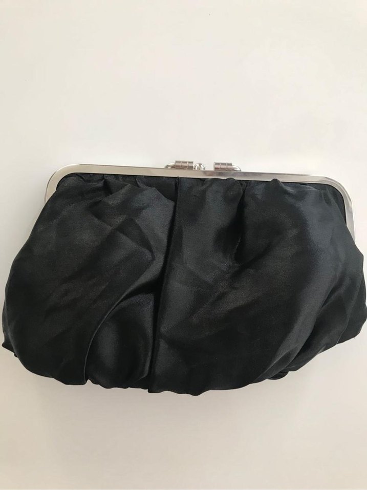 Gri Baskılı Pilili Kadın Clutch Çanta ( çift taraflı kullanılır) - Görsel 2