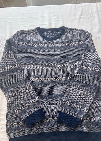 Gri Örgü Erkek Kazak - Görsel 2