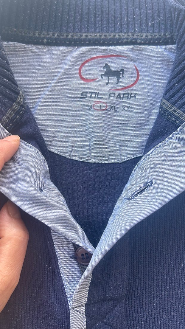 Düğmeli Yarım Balıkçı Yaka Gri Erkek Kazak - Görsel 3