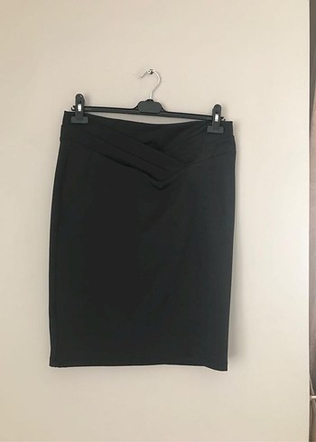 Kadın Siyah Midi Kalem Etek - Görsel 2