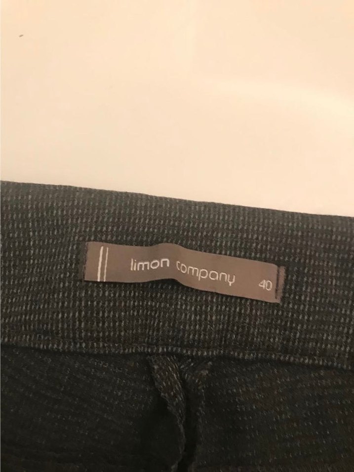 Gri Düğmeli Kadın Kumaş Şort - Görsel 4