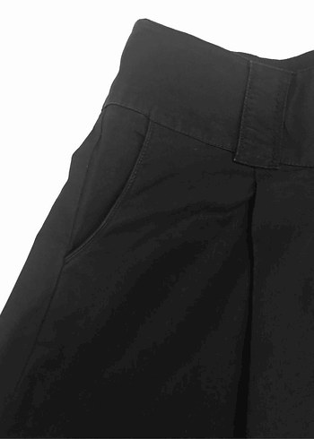 Koton Siyah Pilili Midi Mini Etek - Görsel 3