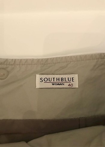 LC Waikiki Bej beyaz biyeli Pilili Kadın Keten Etek - Görsel 3