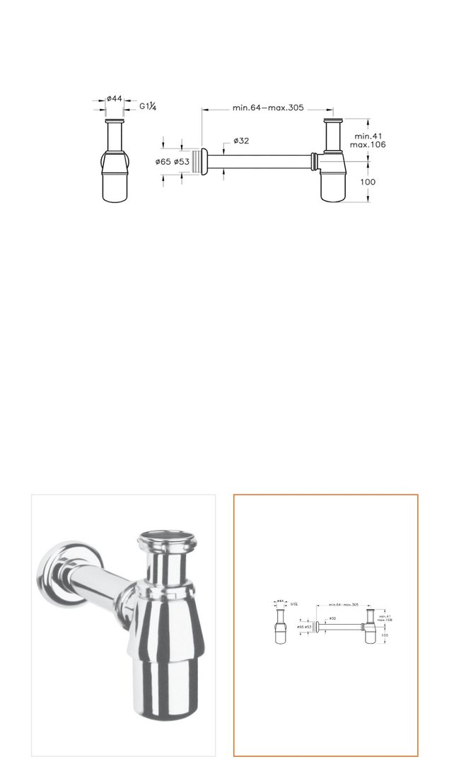 Artema A45122 çelik lavabo sifonu - Görsel 2