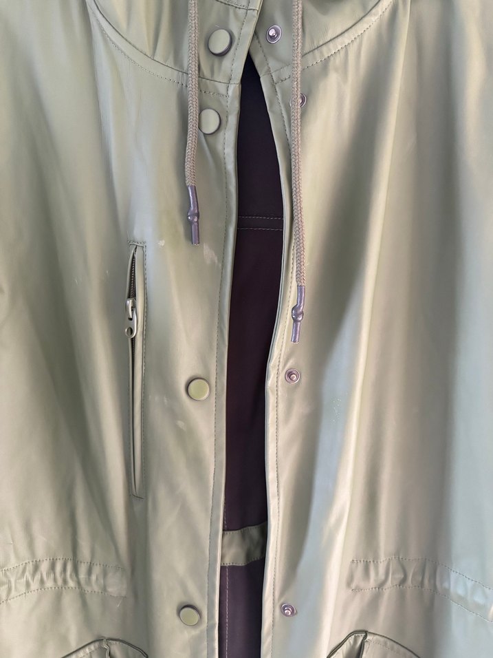 Haki Midi Yağmurluk Kemerli - Görsel 3