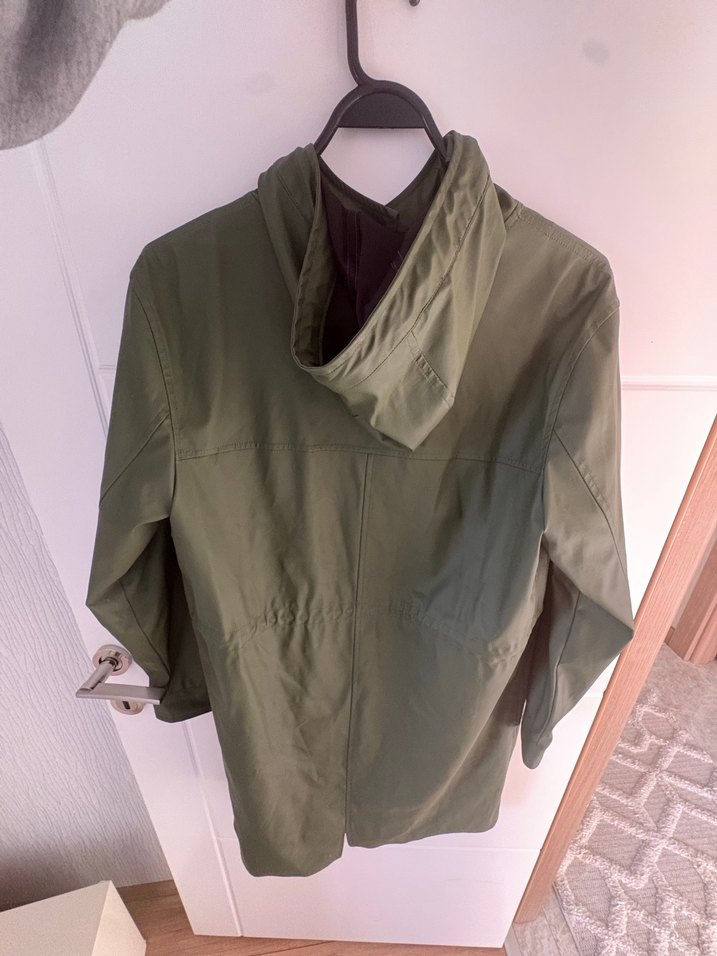 Haki Midi Yağmurluk Kemerli - Görsel 5