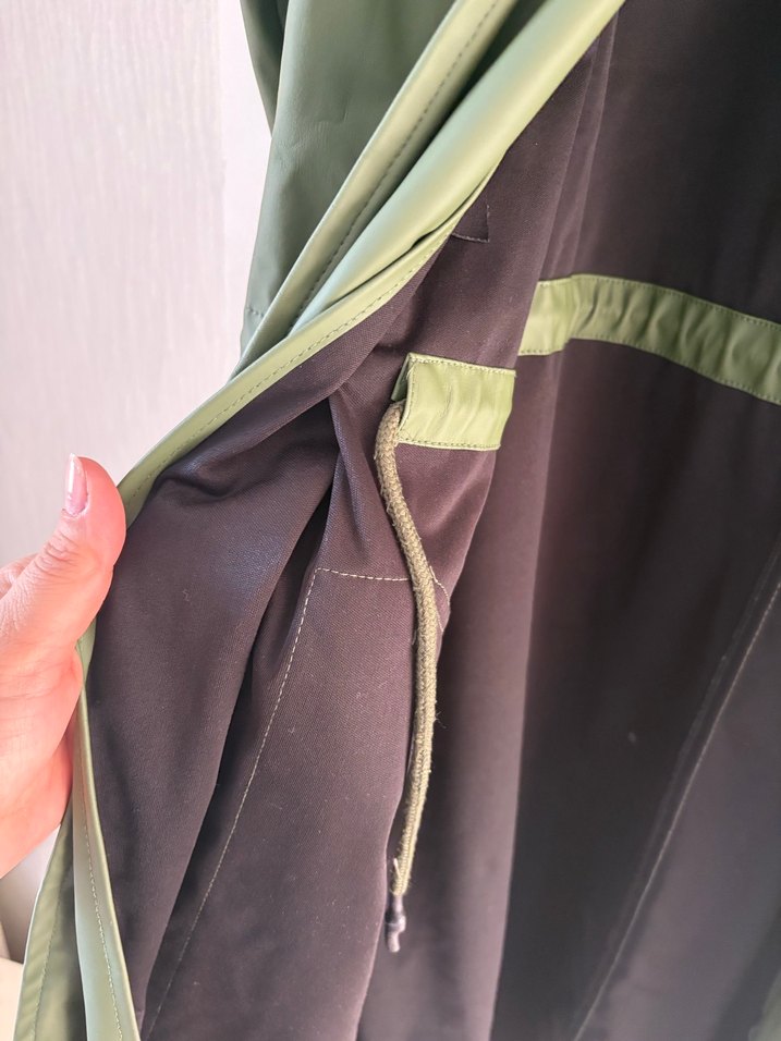 Haki Midi Yağmurluk Kemerli - Görsel 4