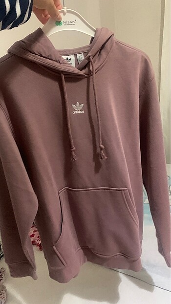 Gül kurusu rengi adidas sweatshirt