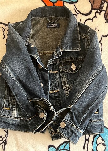 Çocuk Lacivert Düğmeli Denim Ceket - Görsel 2
